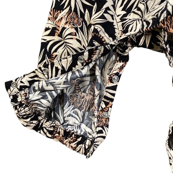 Old Navy Girls Sleeveless Tie-Knot Jumpsuits Tigers & Pretty Palms 6-12 Months - Picture 9 of 16